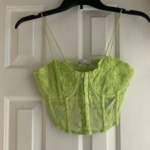 Zara Lace Corset Top Size US Medium